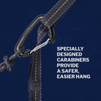 ENO DoubleNest Hammock - Lightweight, Portable, 1 to 2 Person Hammock - for Camping, Hiking, Backpacking, Travel, a Festival, or The Beach - Splash/Sapphire