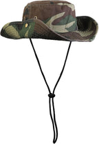 Wide Brim Hiking Fishing Safari Boonie Bucket Hats 100% Cotton UV Sun Protection for Men Women Outdoor Activities