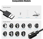 Smart Watch Charger for Letsfit Willful YAMAY VeryFitPro, [ 2-Pack 3.3-Feet ] Replacement Magnetic Watch USB Charging Cable Cord for SW021 SW023 Letsfit ID205L ID205U ID205S SW025 Uwatch 3S 3 2 2S