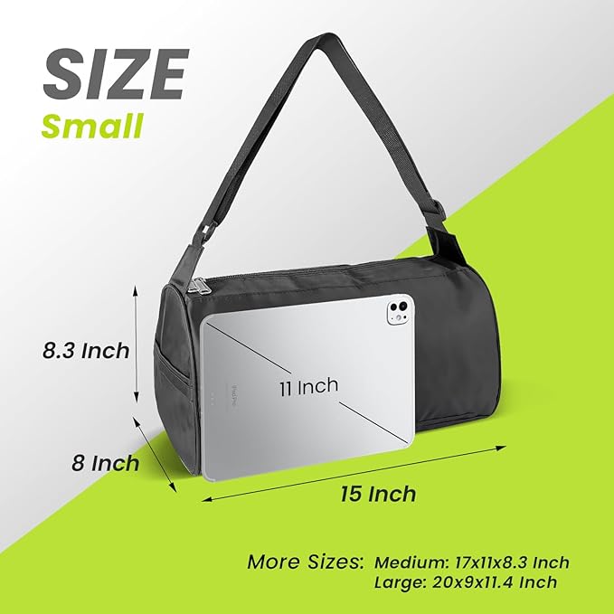 C&F BOGMOST Small Travel Duffel Bag Foldable Waterproof Gym Bag for Gym Beach Swim Bags Men Women Duffle Bag Lightweight Oxford Cloth Sports Bags -Yellow