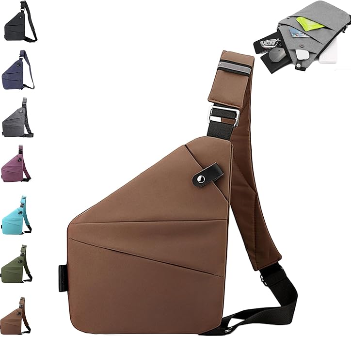 Anti Theft Travel Bag,Anti Theft Crossbody Bag, Sling Bag Travel Crossbody Bag for Women Men