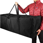 Sports Duffle Bag - Extra Large Travel Duffel Luggage Bag with Upgrade Zipper, Sturdy & Water Resistant, Black (Black 47inch 2Pack)