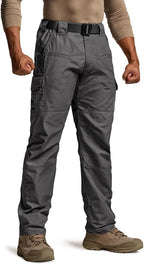 CQR Men's Tactical Pants, Water Resistant Ripstop Cargo Pants, Lightweight EDC Work Hiking Pants, Outdoor Apparel