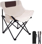 Portable Folding Chair for Sauna, Fast Folding Chair with Carry Bag and Side Pocket Chairs for Adults, Carry Chair for Camping, Tailgates, Beach, and Sports