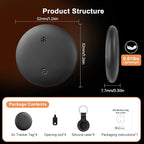 Air Tracker Tags, Bluetooth Tracker for Apple Find My, Keys Finder Tracking Tags Item Locator with Sounds Smart Tag Keys Item Finders Smart Tag for Keys, Kids, Pets, Bags, Luggage,Suitcases (1 Pack)