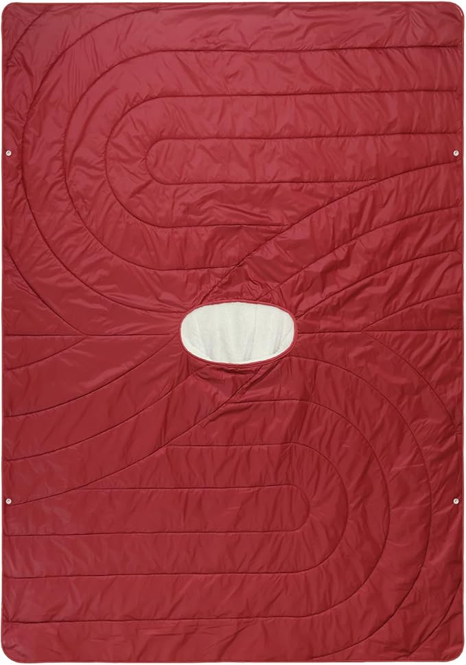 Camping Blanket, Poncho Wearable Hoodie Blankets Outdoor Waterproof Windproof