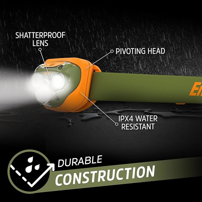 Energizer LED Headlamp PRO (2-Pack), IPX4 Water Resistant Headlamps, High-Performance Head Light for Outdoors, Camping, Running, Storm, Survival LED Light for Emergencies (Batteries Included)