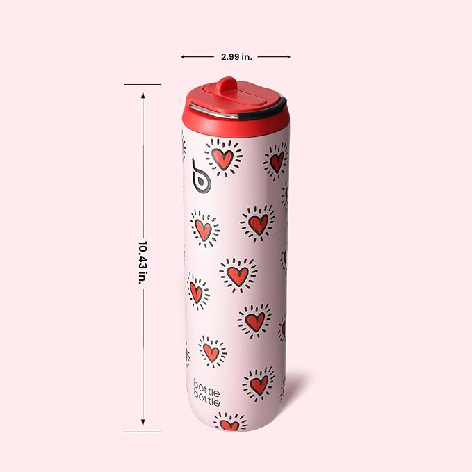 BOTTLE BOTTLE Insulated Water Bottle 24oz with Straw Lid and Handle for Sports Travel Gym Stainless Steel Water Bottles Double-Wall Vacuum Metal Leak Proof BPA-Free
