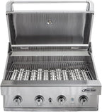 Turbo 32-inch 4-Burner Built-In BBQ Gas Grill - Propane
