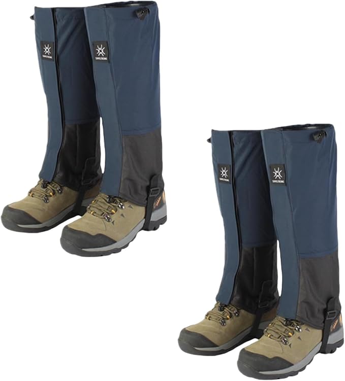 2 Pairs Leg Gaiters Adjustable Shoe Snow Boot Guard Gators for Running Shoe Gaiters, Trail Running Gaiters Sandproof