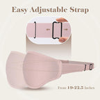 3D Cooling Eye Mask Sleep Mask for Men & Women, 100% Pressure-Free & Light Block-Out Eye Mask for Sleep with Easy Adjustable Strap, Night Eye Cover for Travel, Pink