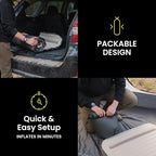 Luno AIR+Foam PRO Camping Mattress - Regular | Universal Fit | Hybrid Foam + Air Mattress