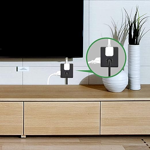 Outlet Extender, HICITY Multi Plug Outlet with 6 Electrical Outlets Adapter, 3-Prong Wall Outlet Tap for Cruise Ship Home Office Dorm, Black (3 Pack)