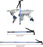 ThreeH Walking Sticks Lightweight Trekking Poles T Anti-Slip Handle Design Adjustable Walking Cane for Travel Hiking Climbing Senior Men Women