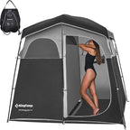KingCamp Shower Tent, Portable Privacy Tent Outdoor Camping 1/2 Room Toilet Tents with Shower Bag & Dressing Room for Beach, Camping & Hiking