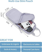 WANDF 7 Set Compression Packing Cubes for Travel, Shirt Folder for Wrinkle-Free, Suitcase Organizer Bags Set for Carry-On Checked Luggage Duffle Bag Women Men(Gray-blue)