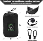Grassman Camping Hammock Double & Single Portable Hammock with Tree Straps, Lightweight Nylon Parachute Hammocks Camping Accessories Gear for Indoor Outdoor Backpacking, Travel, Hiking, Beach