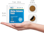 MQ 42ct Motion Sickness Patches Non Drowsy, Sea Sickness Patches for Cruise Travel Essentials, Waterproof Patch Behind Ear for Car Airplane Altitude Sickness, Long Last 72H