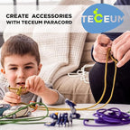 TECEUM 5/32" Paracord Rope 1000 – 1000ft / 200ft / 100ft / 50ft – Tactical Parachute Cord 4mm – 45+ Colors – Nylon String for Survival & Camping Gear – Stripe Cord for Survival – Utility Rope