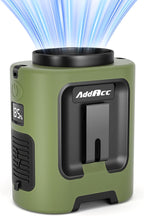 Portable Waist Fan, 4 Speeds 13000RPM Strong Airflow, Clip On Belt & Rechargeable, Battery Operated 24Hrs, Power Bank, Hands-Free Personal Shirt Fan for Outdoor Jobsite Camping Travel