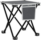 TRIPLE TREE 2 Pack Camping Stool, Grey, 13.8 Inch Portable Folding Stool for Outdoor Walking Hiking Fishing 400 Lbs Capacity with Carry Bag