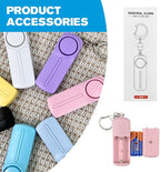 Safesound Personal Alarm: Your 130dB Self-Defense Companion - Keychain Emergency LED Flashlight - Security and Protection for Women, Girls, Kids, and The Elderly (White, 1)