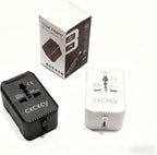 20W PD Fast Charging Universal Travel Adapter, 3-in-1 with 1 Type-C & 1 USB-A Ports, European Plug, International Power Adapter for US/JP/EU/UK/AUS/CHN, Worldwide Travel Essentials