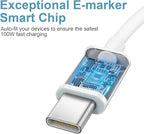 iPhone 17 16 15 Charger Fast Charging Type C Chargers USB C Charger Block iPhone 17 16 15 Air Pro Max Chargers with 6FT Cable for iPhone 17/17 Plus/17 Pro Max/16/16 Plus/16 Pro Max/15 Pro Max/iPad Pro