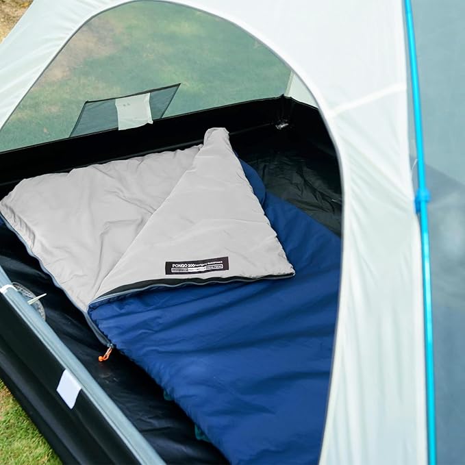 Ultralight Sleeping Bag - Envelope Lightweight Portable, Waterproof, Comfort with Compression Sack - Great for 3 Season Traveling, Camping, Hiking