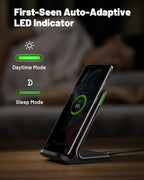INIU Slimmest 45W 10000mAh Portable Charger with Built-in USB-C Cable & 15W Qi Certifie Wireless Charging Station Combo