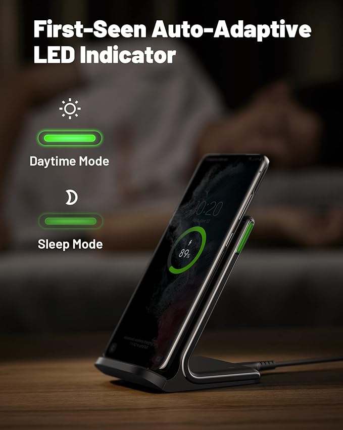 INIU Slimmest 45W 10000mAh Portable Charger with Built-in USB-C Cable & 15W Qi Certifie Wireless Charging Station Combo