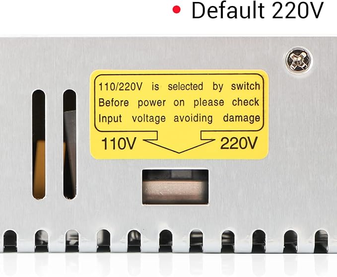 DROK 48V Power Supply, AC 110V/220V to DC 0-48V 0-10A 480W Buck Converter, Volt Amp Adjustable Adapter Regulated 5V 12V 24V 30V 36V 48V Volt Switching Voltage LED Transformer Charger for Computer