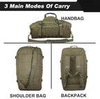 3 In 1 Military Backpack Travel Duffle Bag for Weekender Gym Traveling Workout Deployment