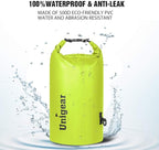 Unigear Dry Bag Waterproof, 2L/5L/10L/20L/30L/40L Floating and Lightweight Bags for Kayaking, Boating, Fishing, Swimming and Camping with Waterproof Phone Case