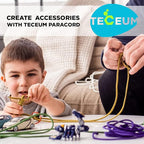 TECEUM 5/32" Paracord Rope 1000 – 1000ft / 200ft / 100ft / 50ft – Tactical Parachute Cord 4mm – 45+ Colors – Nylon String for Survival & Camping Gear – Stripe Cord for Survival – Utility Rope