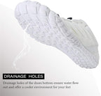 L-RUN Barefoot Water Shoes Women Mens Aqua Sock Athletic Hiking Water Sports Shoes for Swim Beach Pool Sand Diving Walking