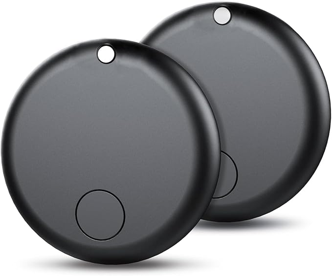 Tracker for Android Tracker Tags-4 Pack Android (NOT for iOS) Bluetooth Tracker for Android Smart Tracking for Google Find Hub App Finder (Black, 2 Pack)