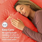 Queen Pillow Cases Set of 2 - Ultra Soft Hotel Quality Pillowcase Covers - Luxury Comfy Bedding for Women, Men, Kids and Teens - Machine Washable Pillow Protectors - 2 Pieces Set - Queen Size Coral