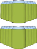 PartyPrints 1000 Pack Olive Blank Can Cooler Sleeves, Customizable Bulk Can Coolers, Extra-Thick Collapsible Drink Insulator Sleeve, Beer Can Coolers for Party Beverages