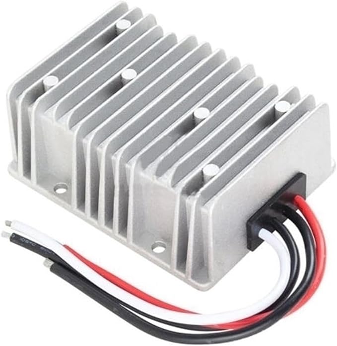 DC 18-36V to 24V Step up Down Converter 25A 600W DC Boost Buck Converter Voltage Regulator Waterproof Power Module Transformer for Golf Cart Club Car