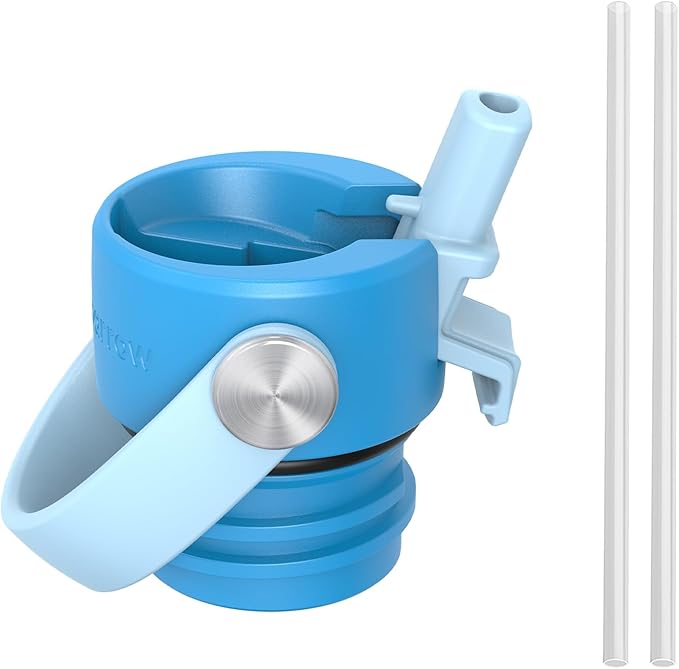 Super Sparrow Insulated Water Bottle - 17 Oz / 25 Oz / 32 Oz - Standard Mouth FlipFlow Flask - BPA Free, Leak Proof Drink Bottle- Ergonomic Straw Water Bottles for Work, Gym, Travel, Sports