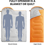 FARLAND Sleeping Bags 30℉ for Adults Teens Kids with Compression Sack Portable and Lightweight for 3-4 Season Camping, Hiking,Waterproof, Backpacking and Outdoors