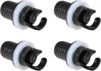 EVKILKJS 4 PCS Inflatable Kayak Boat Air Foot Pump H-R Adapter, Paddle Board Air Pump Hose Adapter HR Valve Adapter for Inflatables Kayak Air Valve Adapter