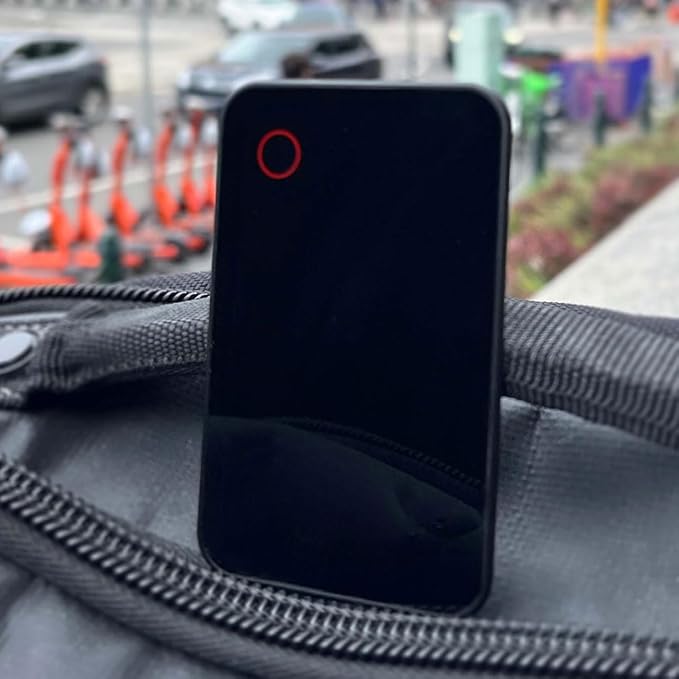 Ultra-Thin Bluetooth Tracker Card 2mm, Wallet Tracker, IP65 Waterproof Smart Tracker Works with Find My App, 24 Months Battery Life, for Luggage Wallets Backpacks,ect (iOS Only)