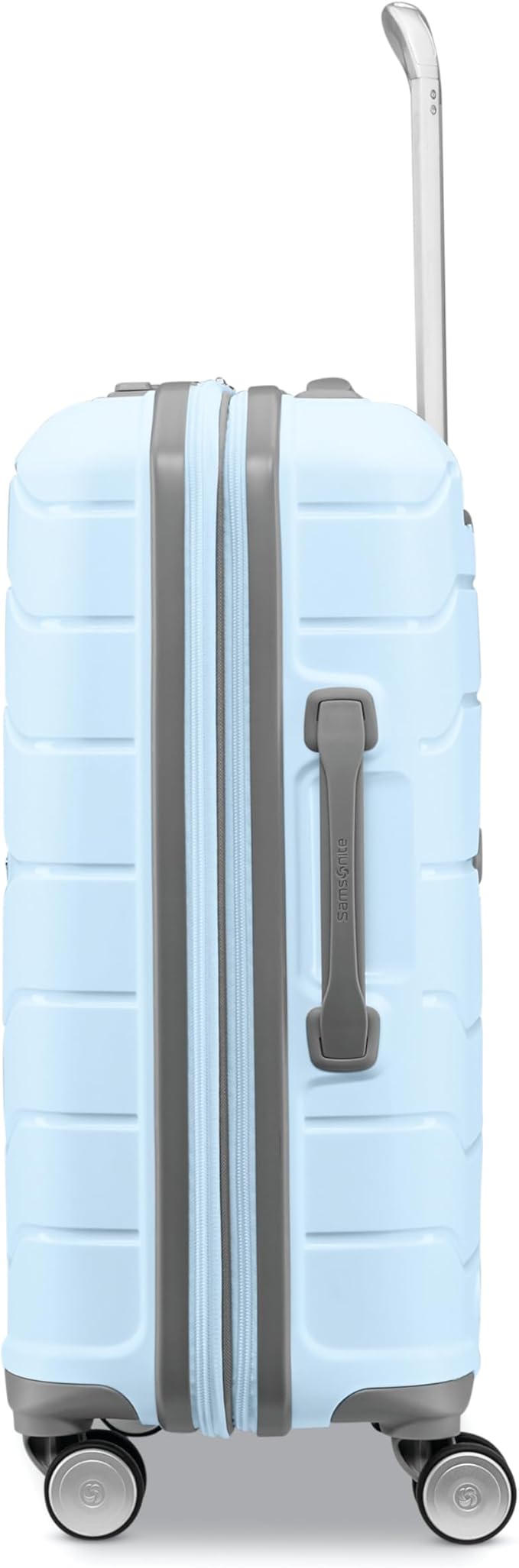 Samsonite Freeform Hardside Carry-On Luggage with Spinner Wheels - Hardshell Suitcase - TSA, Airline-Approved - Expandable Hard Shell, Smooth Rolling Wheels for Lightweight Travel - Sky Blue