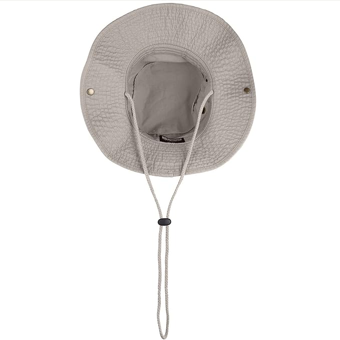 Wide Brim Hiking Fishing Safari Boonie Bucket Hats 100% Cotton UV Sun Protection for Men Women Outdoor Activities