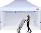 MASTERCANOPY Heavy Duty Pop-up Canopy Tent with Sidewalls (10x15,White)