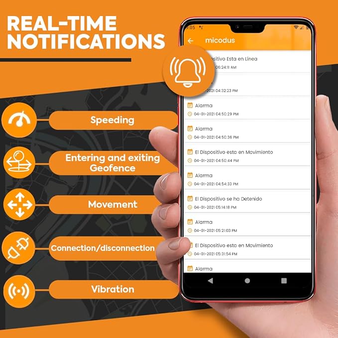 4G-Tracker - GPS Tracker for Vehicles: Car, Motorcycle and Truck | Direct Battery Connection and Built-in SIM | Vehicle Tracking with App, Anti-Theft, Speed Alert | Low-Cost Subscription Plans