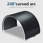 XINPUGUANG Flexible Solar Panel 200 Watts Monocrystalline Fiberglass Solar Modules Charger Off-Grid for 12V System Boat RV Cabin Van Car Uneven Surfaces (200W)