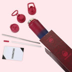 40 Oz Water Bottle with Straw Stainless Steel Sports Water Bottle with 3 Lids (Straw, Chug and Flip Lid) Insulated Leak Proof Metal Jug for Men & Women - Red Fusion